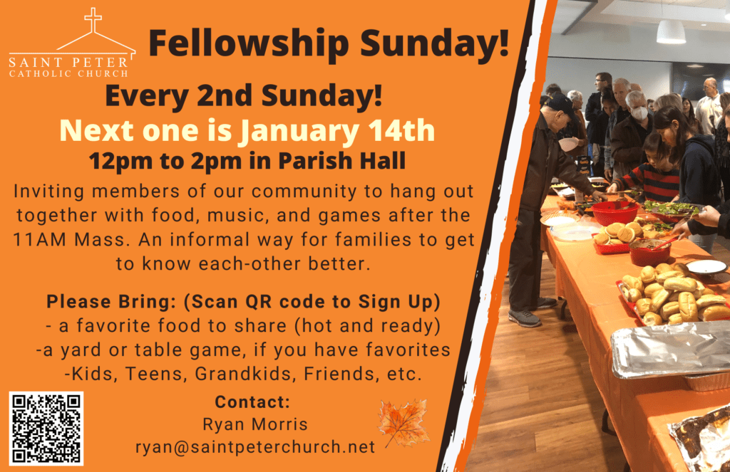 Events & Opportunities St. Peter Catholic Church